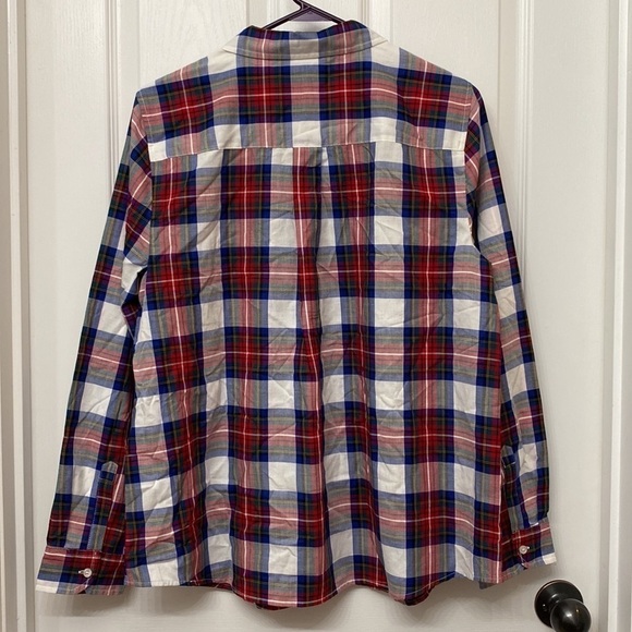 🆕 Charter Club Holiday Woven Plaid Button Down XL - Picture 5 of 10